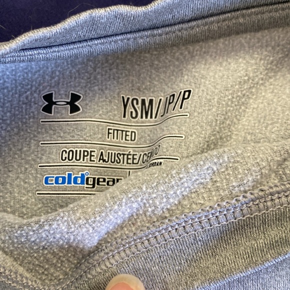 Lot of 2 Under Armour ColdGear Long Sleeve Midlayer Shirts Youth Small - Picture 4 of 6